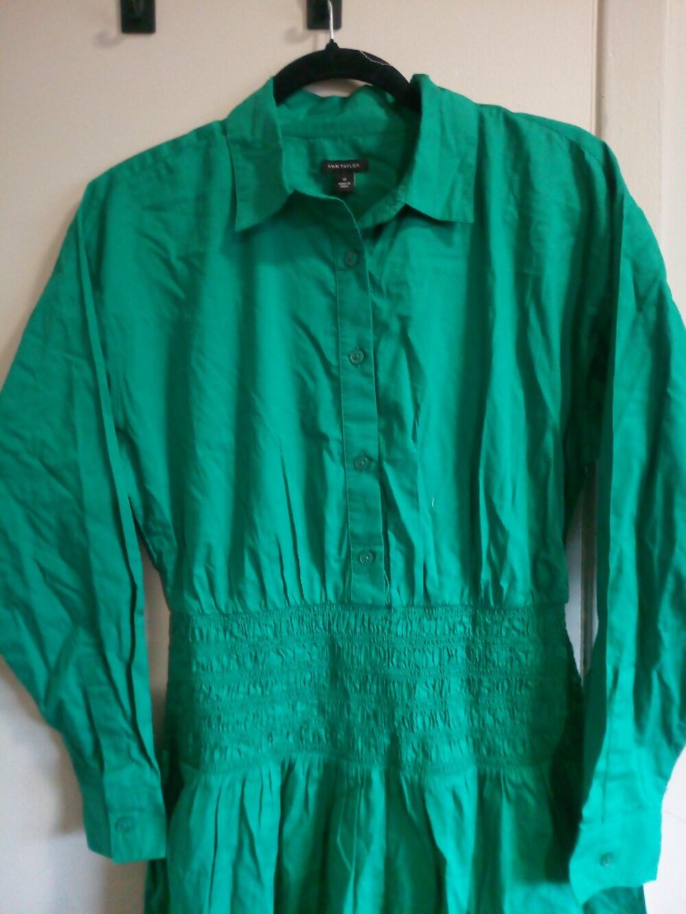 Linen Button Dress - Picture 2 of 3